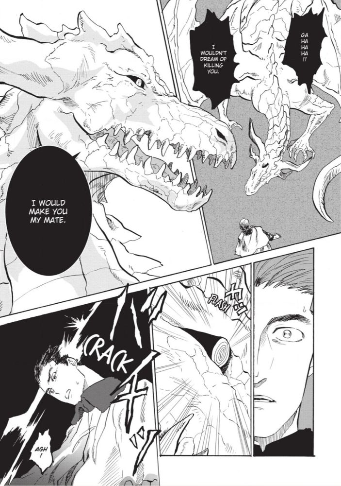 Le dragon qui dit "gahahaha, i wouldn't dream of killing you, i would make you my mate" 