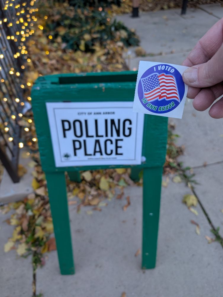 Picture of a polling place sign.