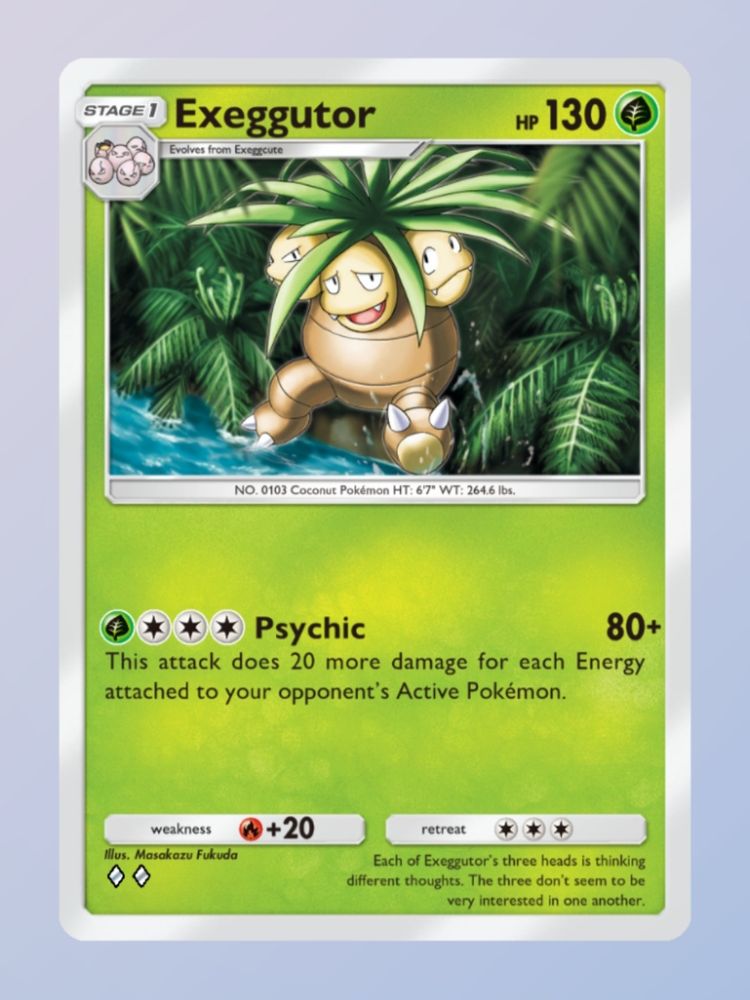 Exeggutor making similar Kevin James face.