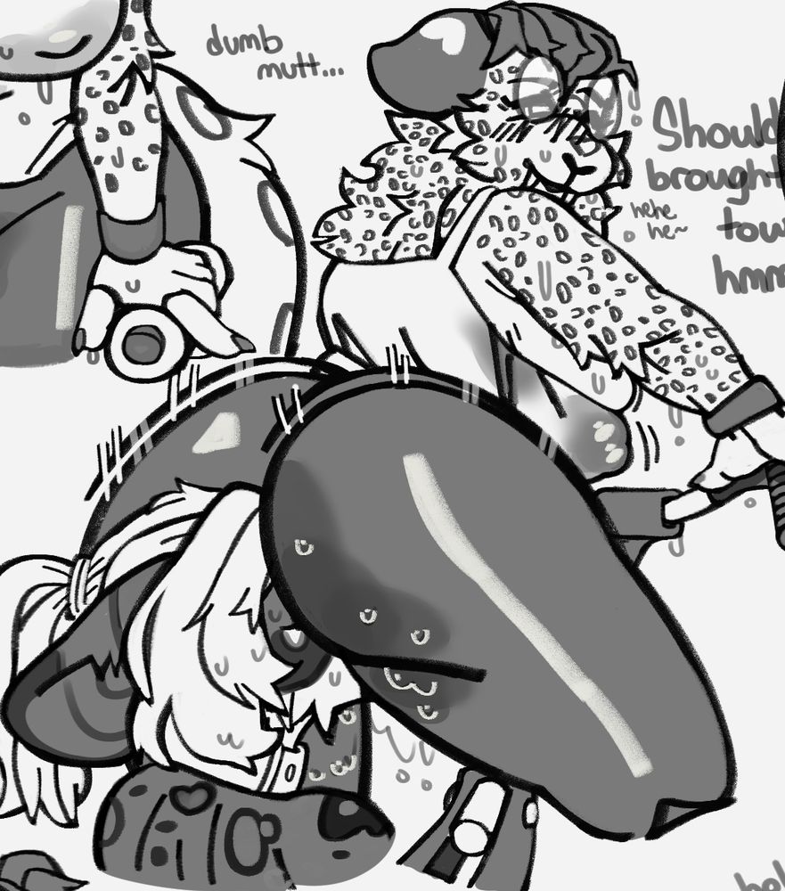 Tobie using Whisper as the seat for a bike machine at the gym