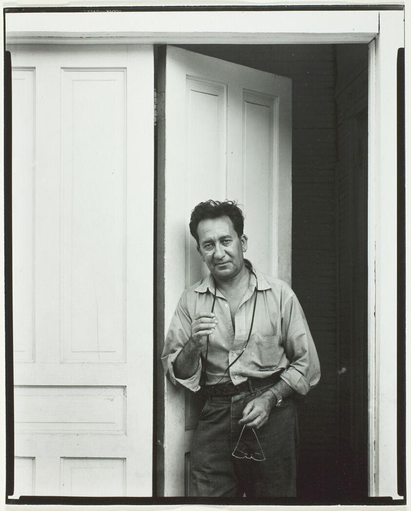 Harry Callahan
American, 1912–1999, Portrait of Aaron Siskind, A work made of gelatin silver contact print.