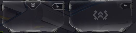Cropped screenshot of a Warframe's mod screen, showing only an empty aura and exilus slot. Both slots have Umbral polarities.