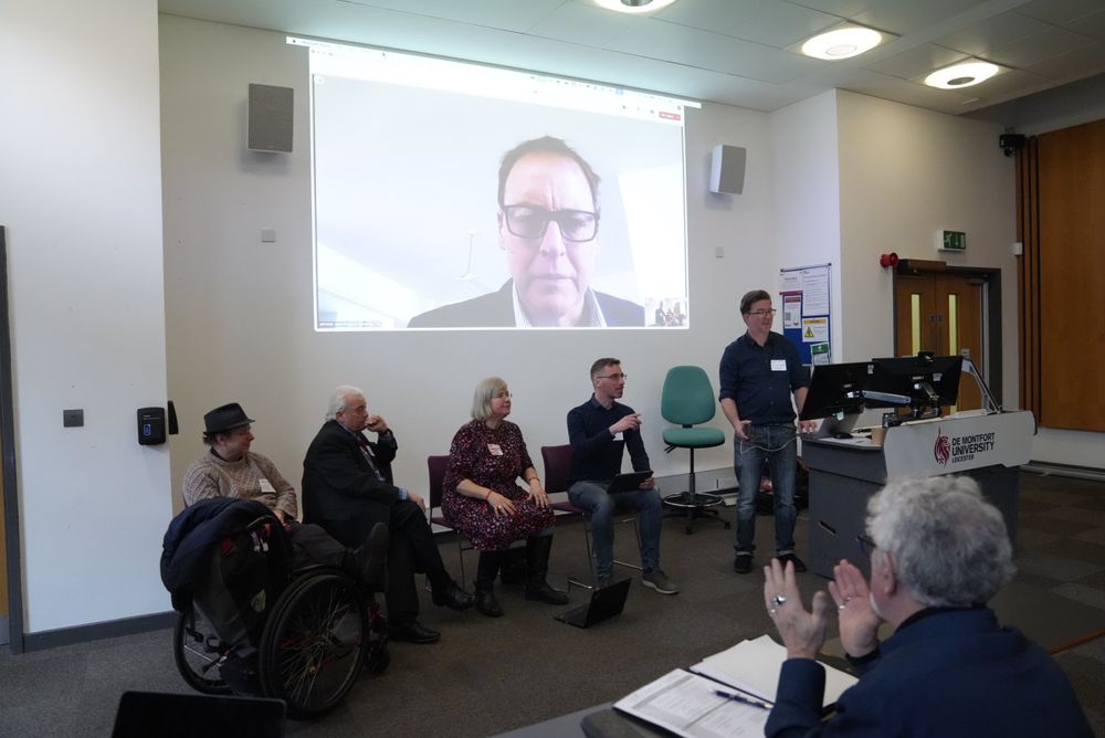 Arthur Scott MP addressing a Labour Walks and Cycles event in Leicester.