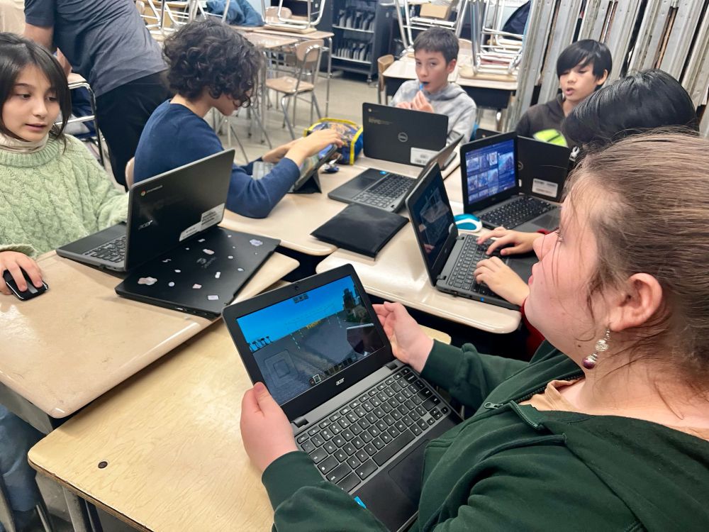 Kids on computers