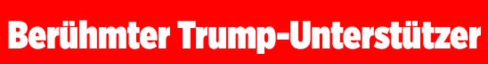 bild-schlagzeite: berühmter trump-unterstützer