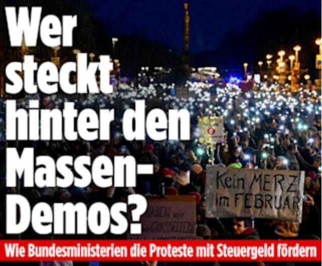 Wer steckt hinter den Massen-Demos in Deutschland?

Wie Bundesministerien die Proteste mit Steuergeld fördern