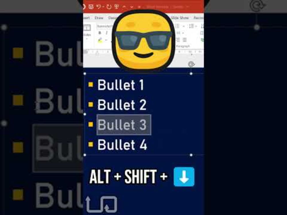 Simple reordering of paragraphs and lists in PowerPoint and Word