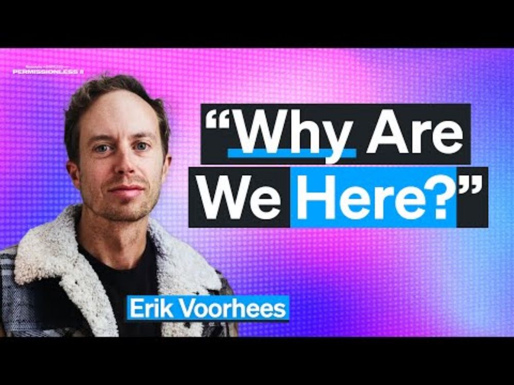 Crypto: Why are we here? | Erik Voorhees Keynote | Permissionless II