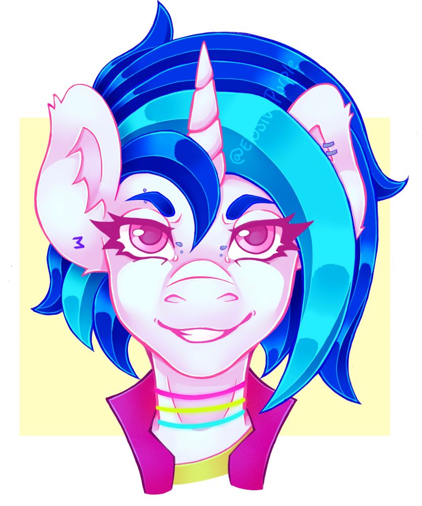 Portrait of vinyl scratch