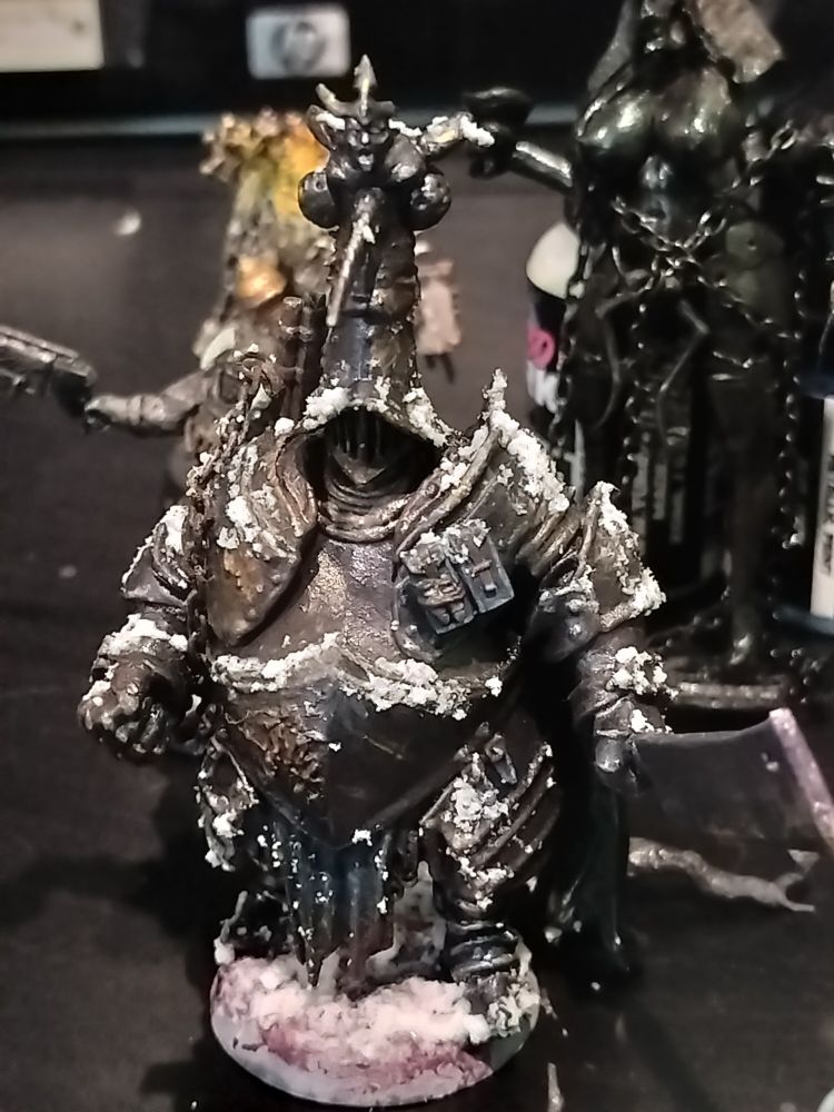 Plague knight miniature for the black grail