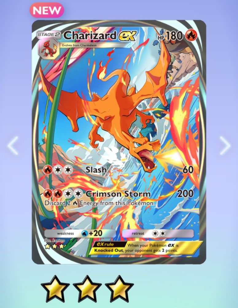Charizard ex Pokémon card