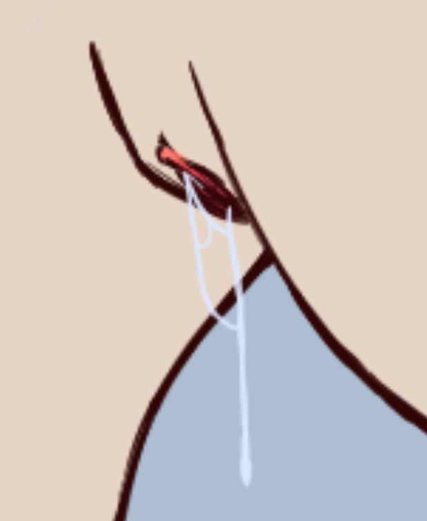 closeup of rosie's pussy, dripping wet