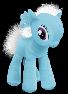 It's a realistic drawing of a My Little Pony OC plushie based on one of the notoriously bad licensed plushies.