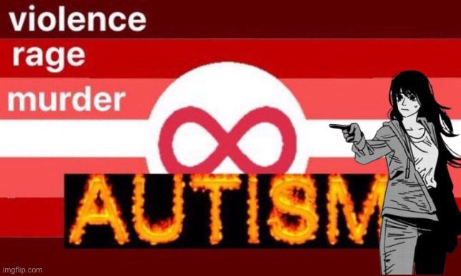 Asa Mitaka evil autism flag 