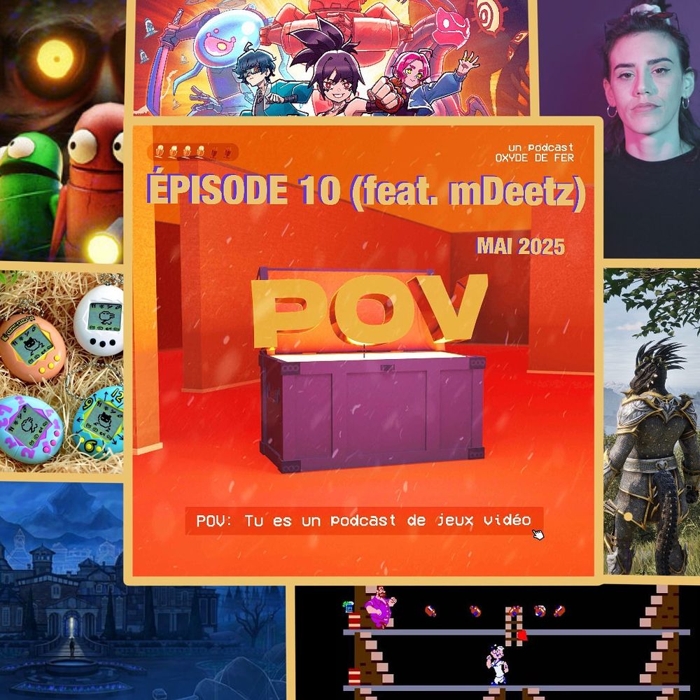 Logo POV avec : Blue Prince / Oblivion Remastered / mDeetz / Tamagotchi / Popeye / REPO / Star Vaders