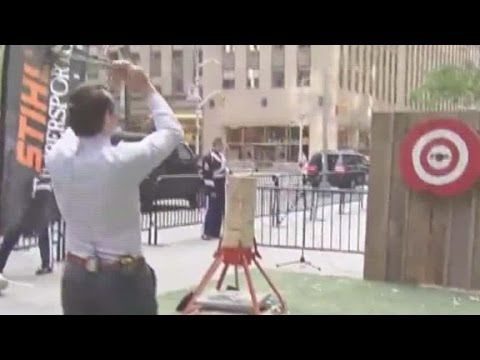 Fox News host throws ax, hits drummer