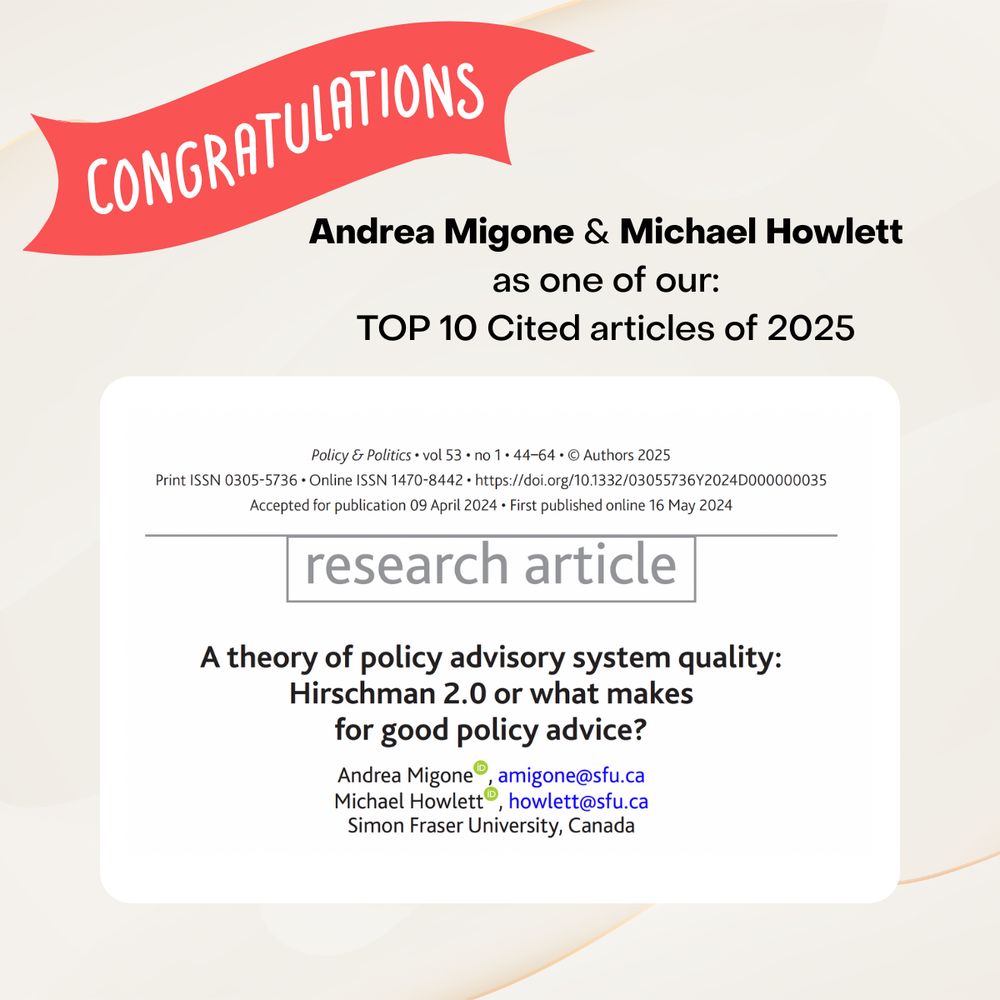 A theory of policy advisory system quality: Hirschman 2.0 or what makes for good policy advice?