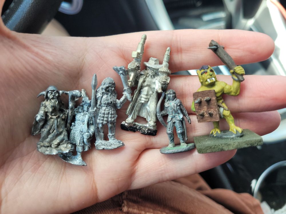 a menagerie of cool old metal tabletop models 