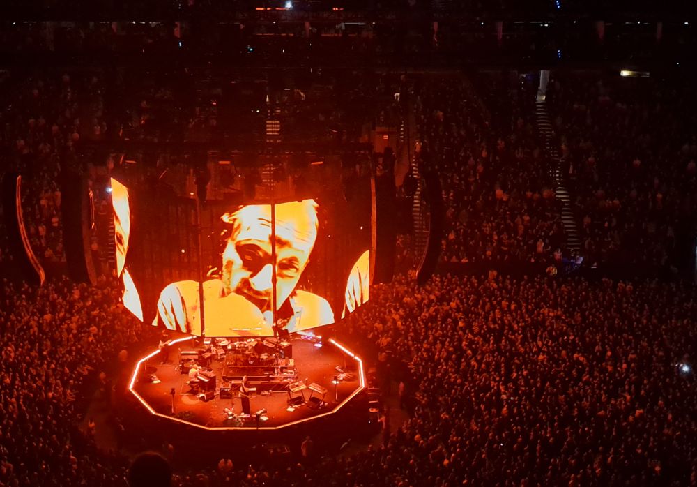 View from the gods of Radiohead live at the O2 Arena 