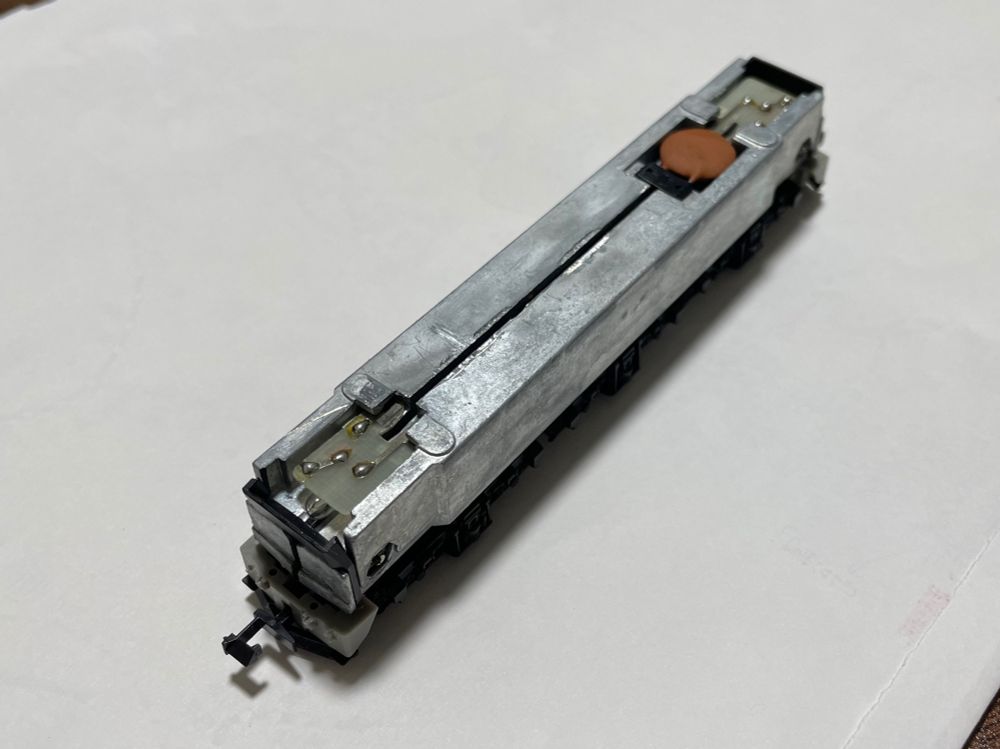 カトー製EF65形電気機関車Nゲージの動力ユニット