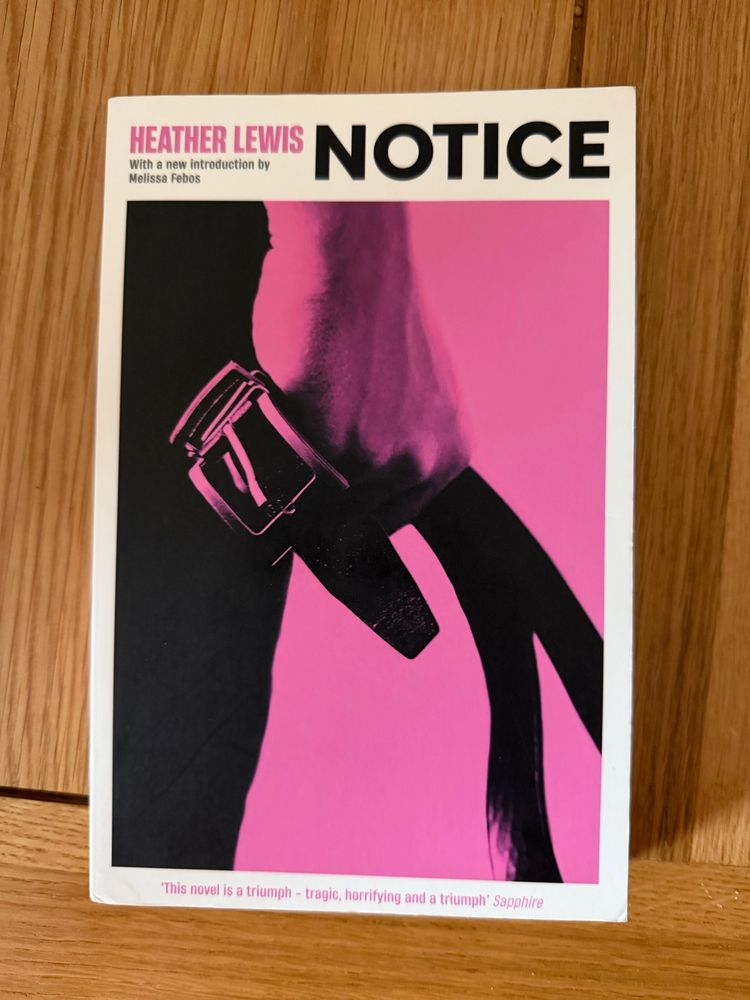 The cover for Notice by Heather Lewis. 