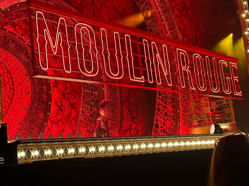 The stage for Moulin Rouge!