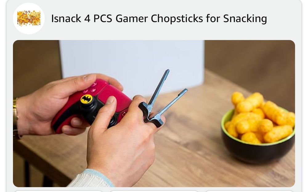 gamer chopsticks for snacking