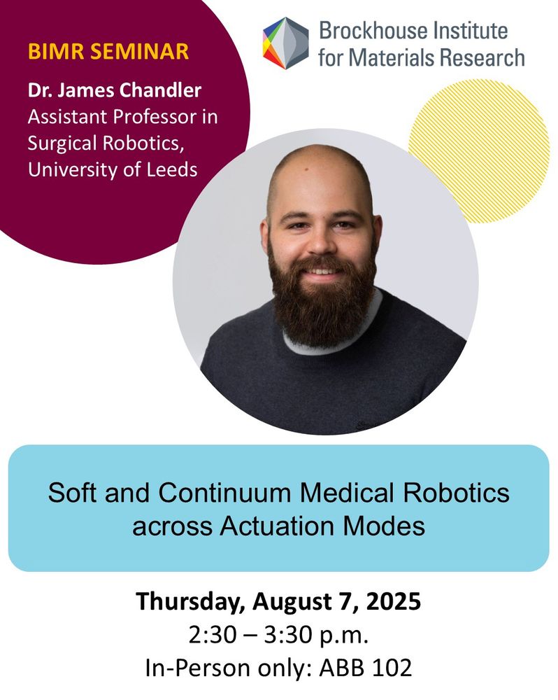 Seminar flyer with photo of the speaker and event details - All the info on the flyer can be found in the link in the post to the events webpage.