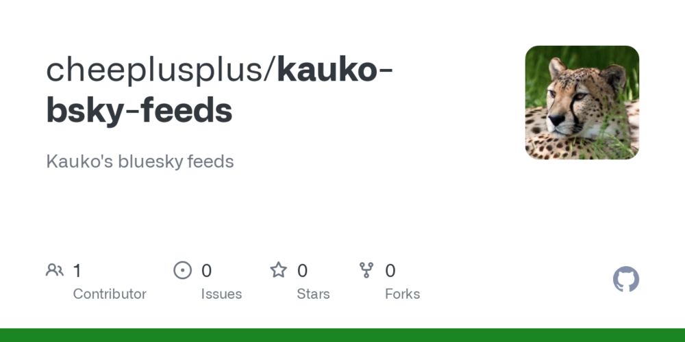 GitHub - cheeplusplus/kauko-bsky-feeds: Kauko's bluesky feeds