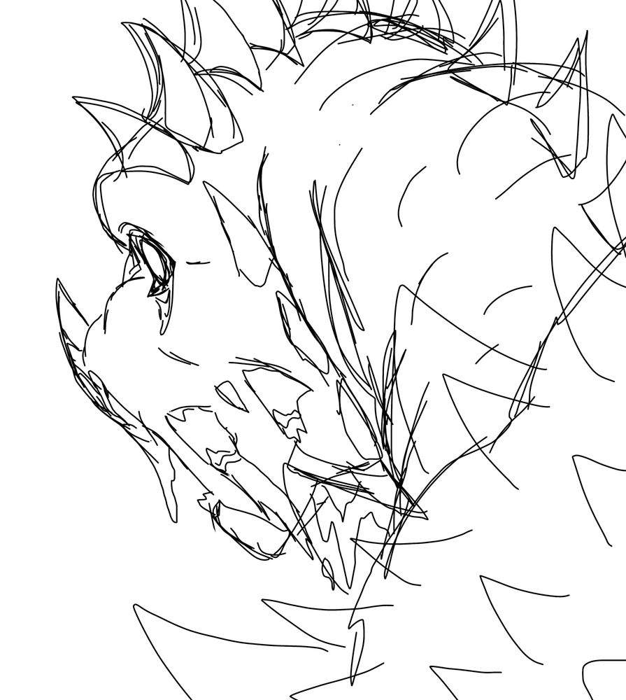 Zombified bustshot of anguirus