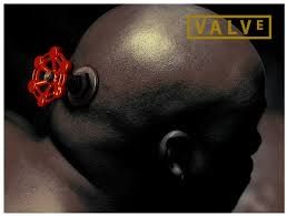 A guy with a valve on the back of his head 