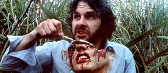 Peter Jackson cameos in his own gore movie, Bad Taste, as he eats brains with a spoon. 