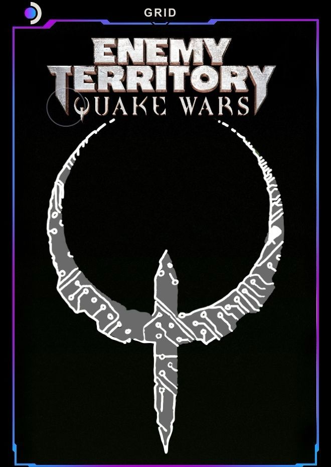 The Quake Wars logo - a Q made out of a crescent and a nail