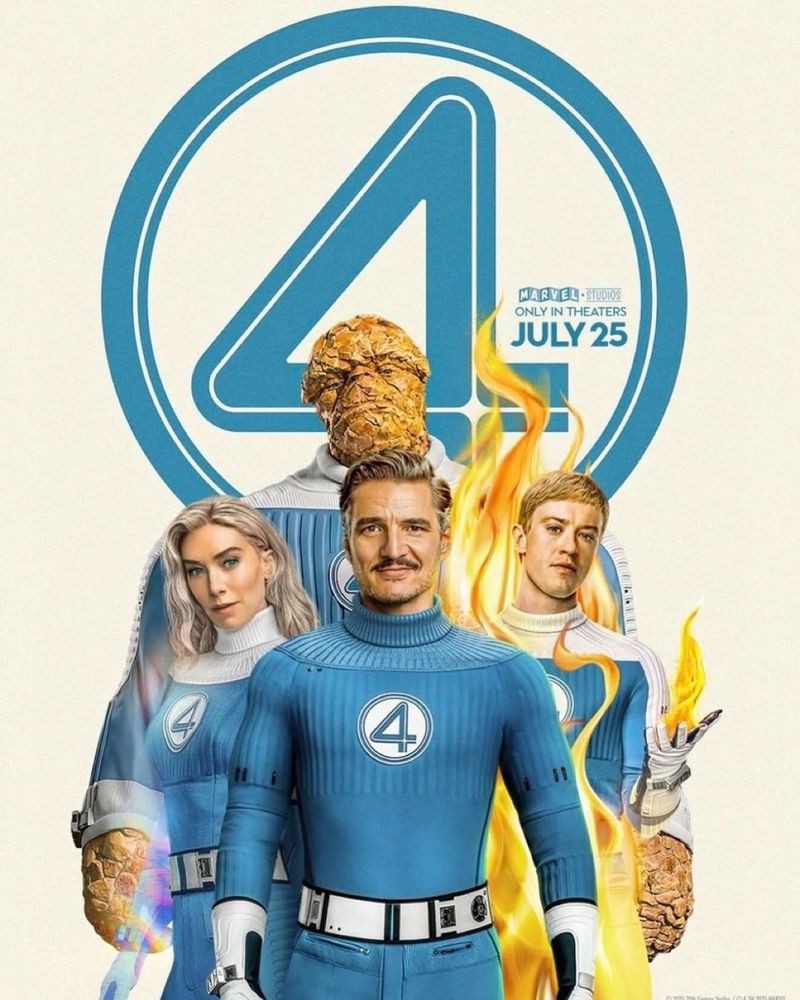 The poster of The Fantastic Four: First Steps