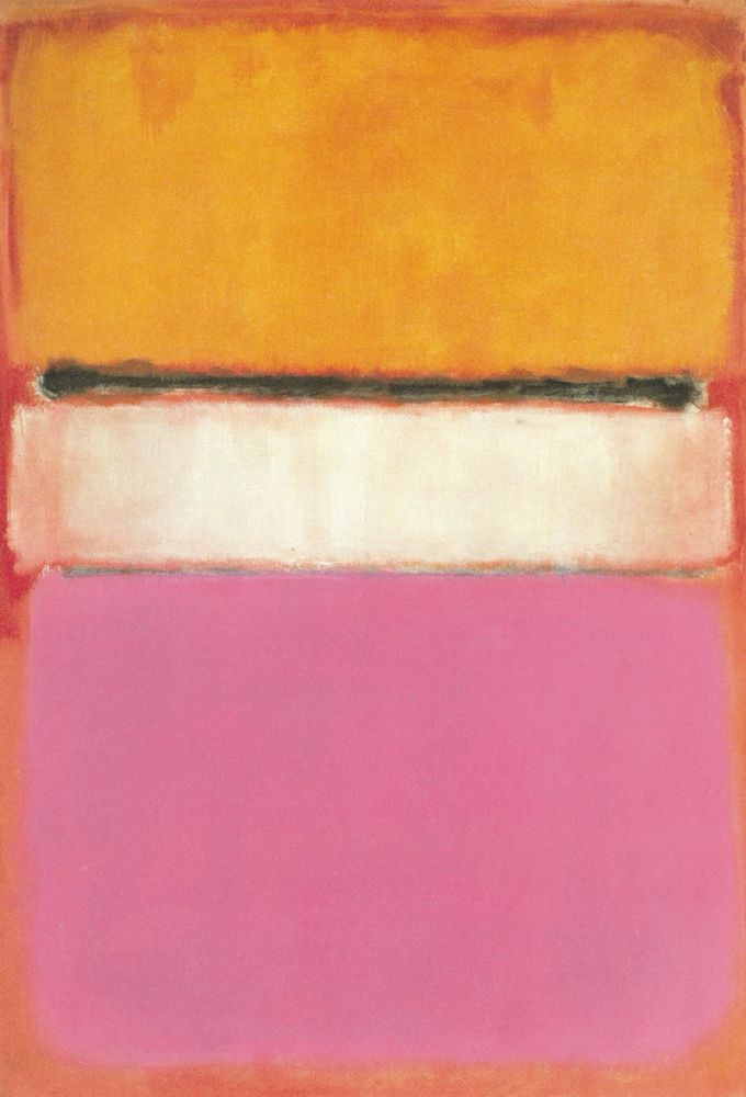 White Center (Yellow, Pink and Lavender on Rose) Mark Rothko, 1950