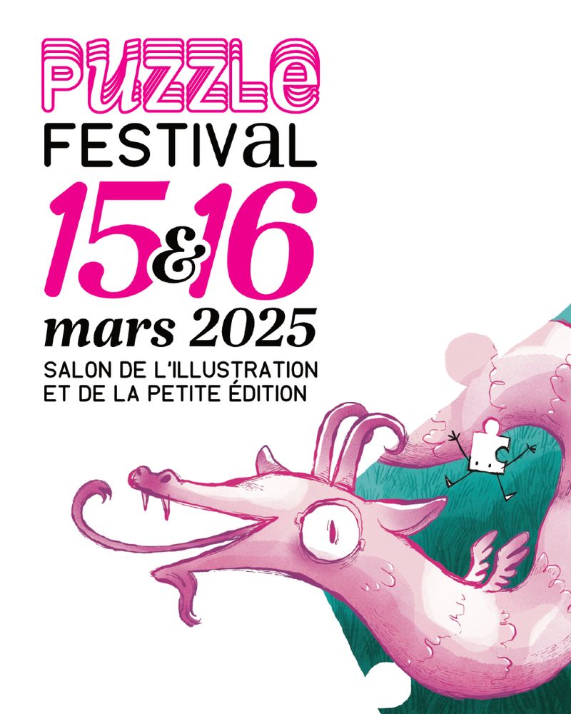 L'affiche du Puzzle Festival, 15 et 16 mars 2025