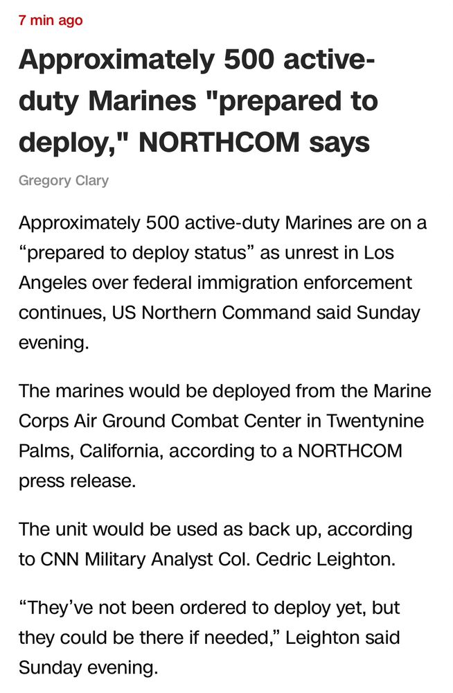 7 min ago Approximately 500 active-duty Marines 