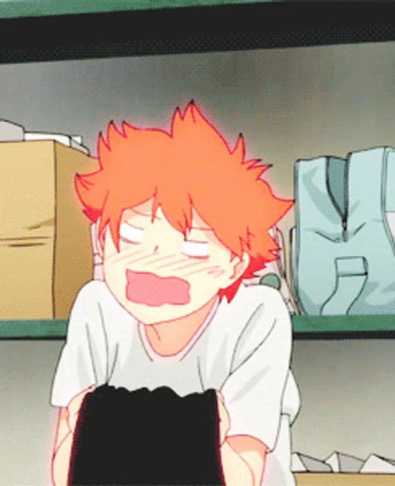 Haikyuu Blush GIF