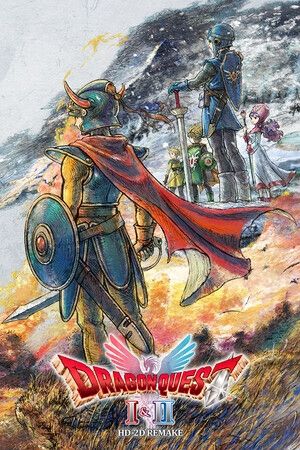 Promotional art for Dragon Quest 1+2 HD-2D Remake 