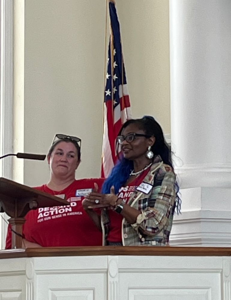 Illinois Moms Demand Action volunteers speak in Springfield for Advocacy Day