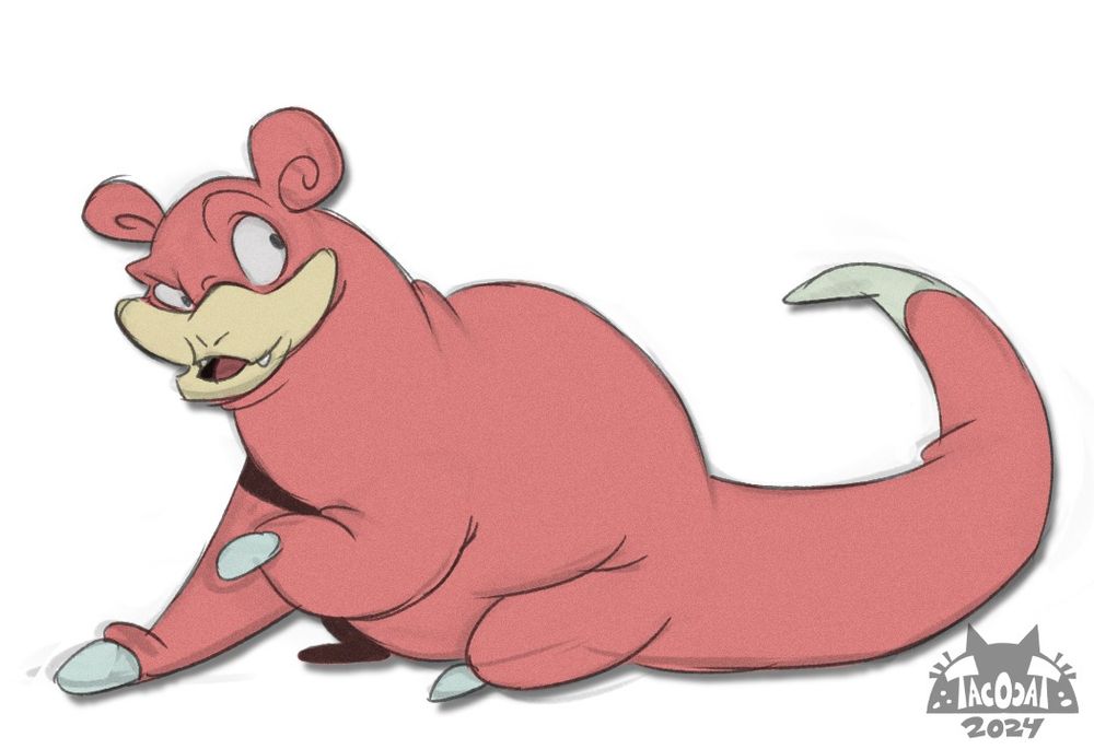 cartoony Slowpoke