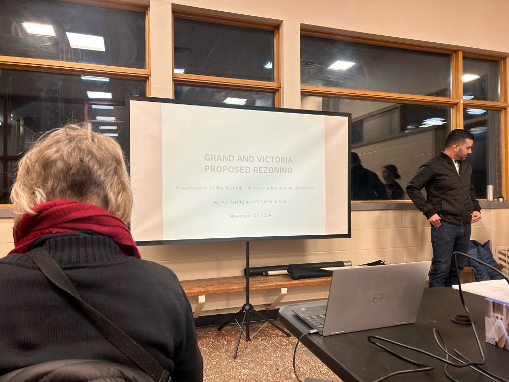 PowerPoint screen at beginning of meeting