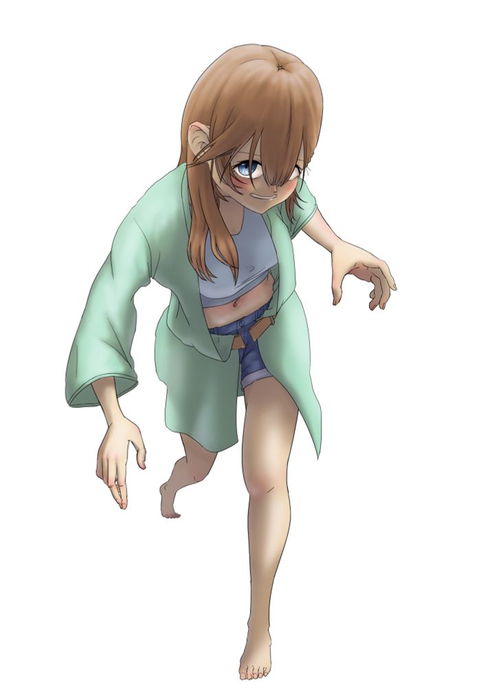 調整。
立体感の補強とか、光の当たってる感を出す