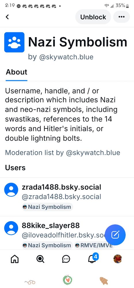 @skywatch.blue moderation list to block accounts with Nazi symbolism