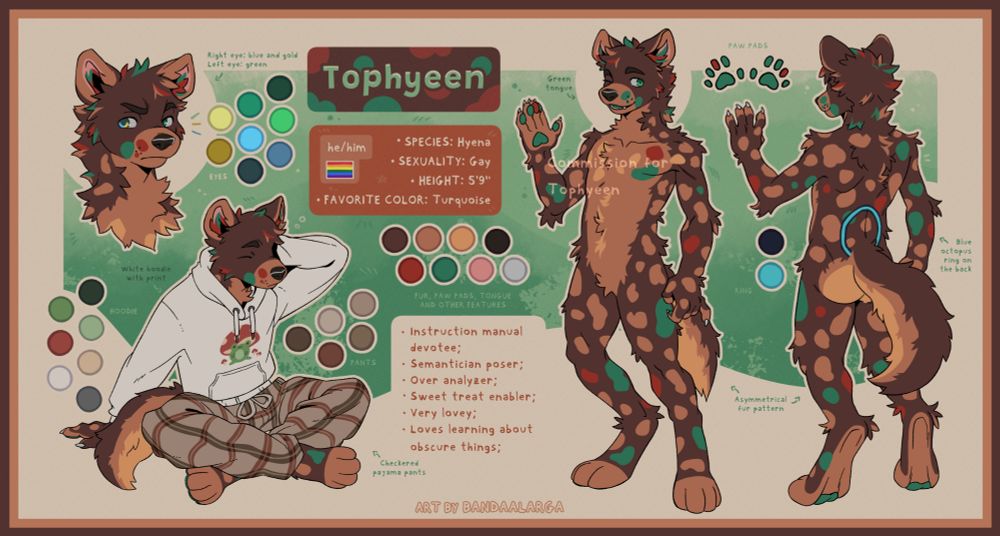 Reference sheet commission for Tophyeen