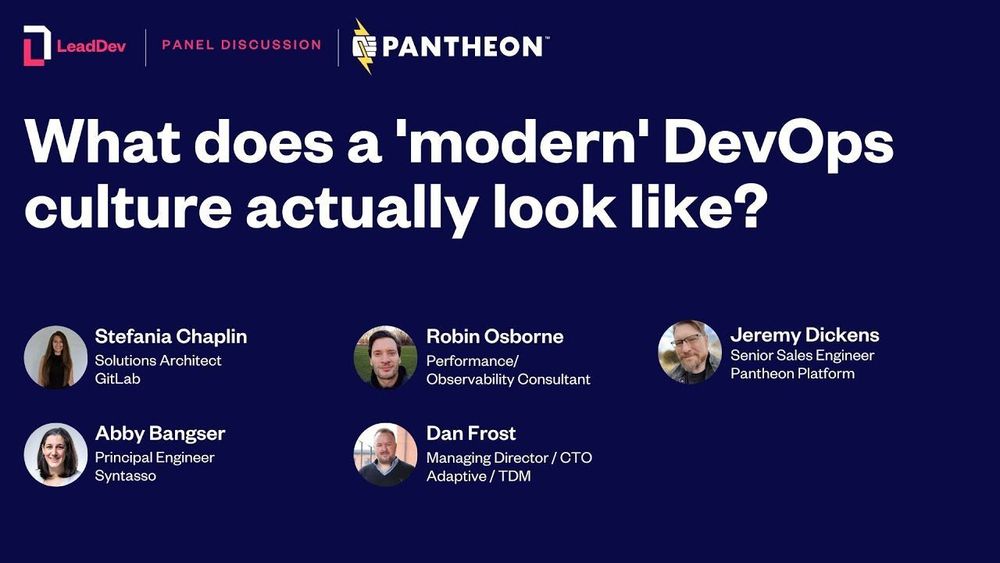 What does a 'modern' DevOps culture actually look like?