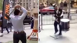 US defense sec hegseth nearly killing musician with thrown axe on live television