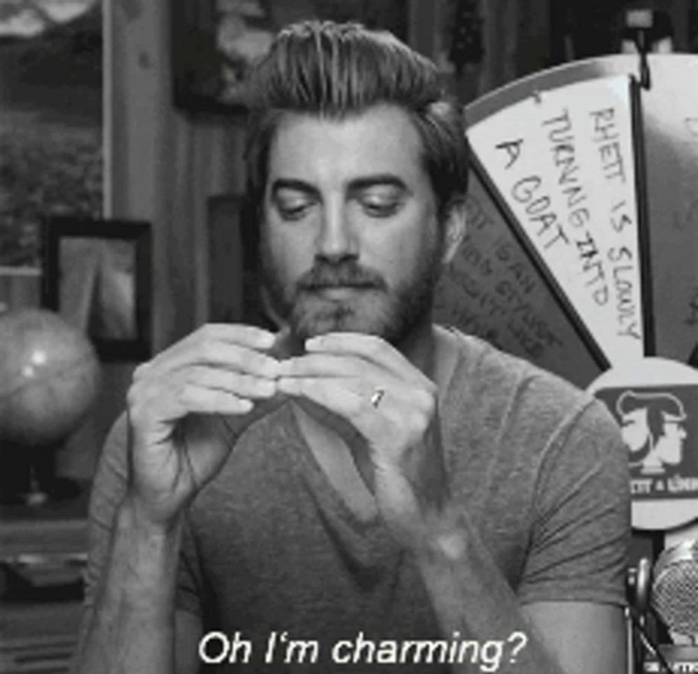 Oh I Am Charming Rhett GIF