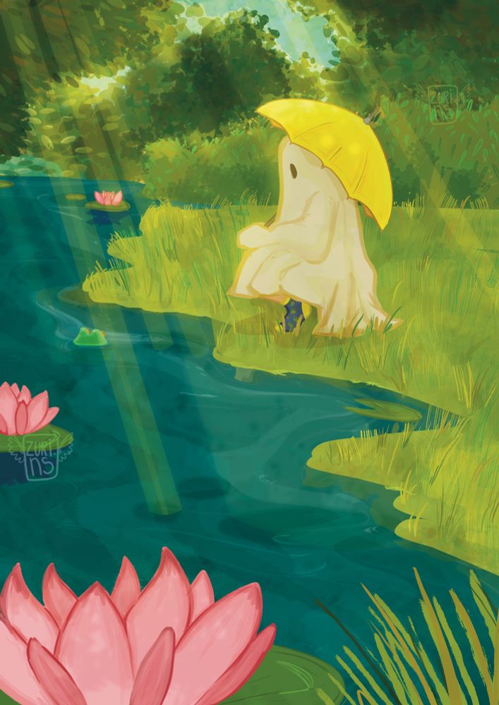 I mainly draw fan art but I’m trying to show my own art too
Generalmente dibujo fan art pero estoy tratando de dejarlo, suelo dibujar hartos fantasmas por alguna razón jsjs