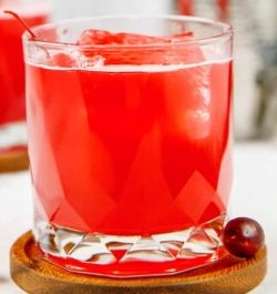 Cherry Pup-tail - 
Ingredients:
Pitted cherries,
Watermelon juice
Strawberry Puree
Coconut water
Ice

Instructions:
remove stems and pits from cherries, and de-stem strawberries, blend thoroughly until smooth and fine in texture, add watermelon juice and coconut water in equal parts with blended fruit to desired consistency, pour over ice, garnish if desired and serve to your pet immediately.